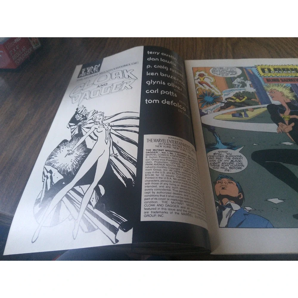 The Mutant Misadventures Of Cloak And Dagger #1 (October 1988 Marvel Comics)